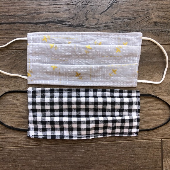 6 handmade cotton face masks floral neutral - Picture 4 of 5